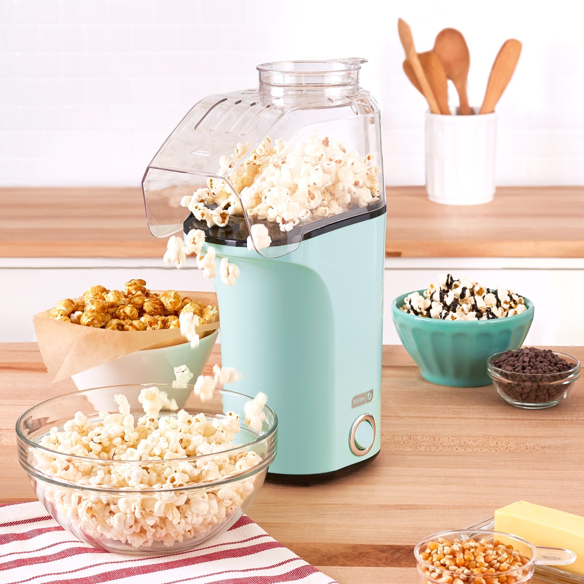 The popcorn maker on a table