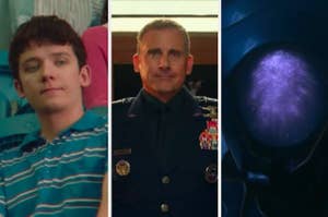 Otis from "Sex Eduction"/Mark from "Space Force"/The Robot from "Lost in Space"