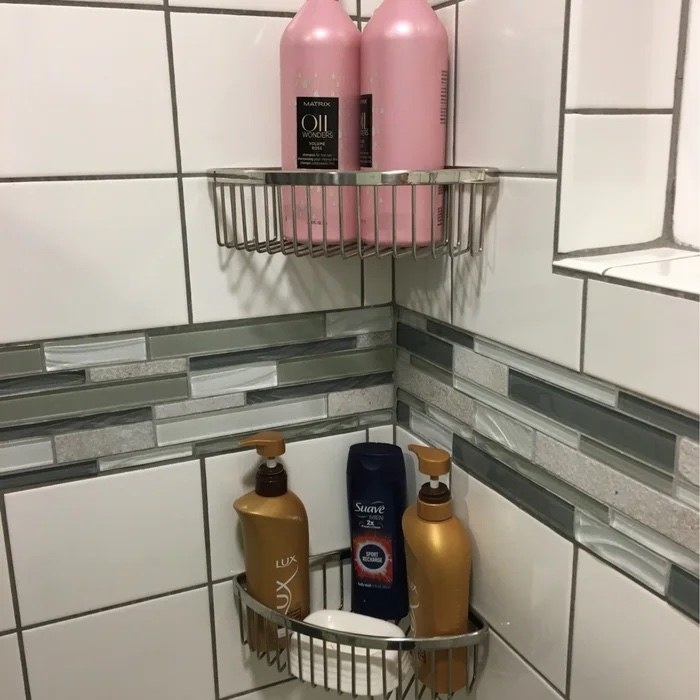 a shower basket