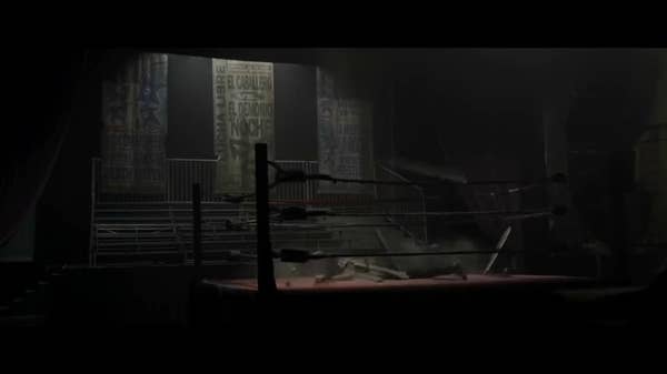 Peter having fallen into an empty wrestling ring in &quot;The Amazing Spider-Man&quot;