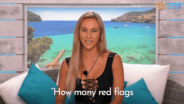 Love Island Australia contestant asking &#x27;How many red flags is too many red flags?&#x27; in confessional