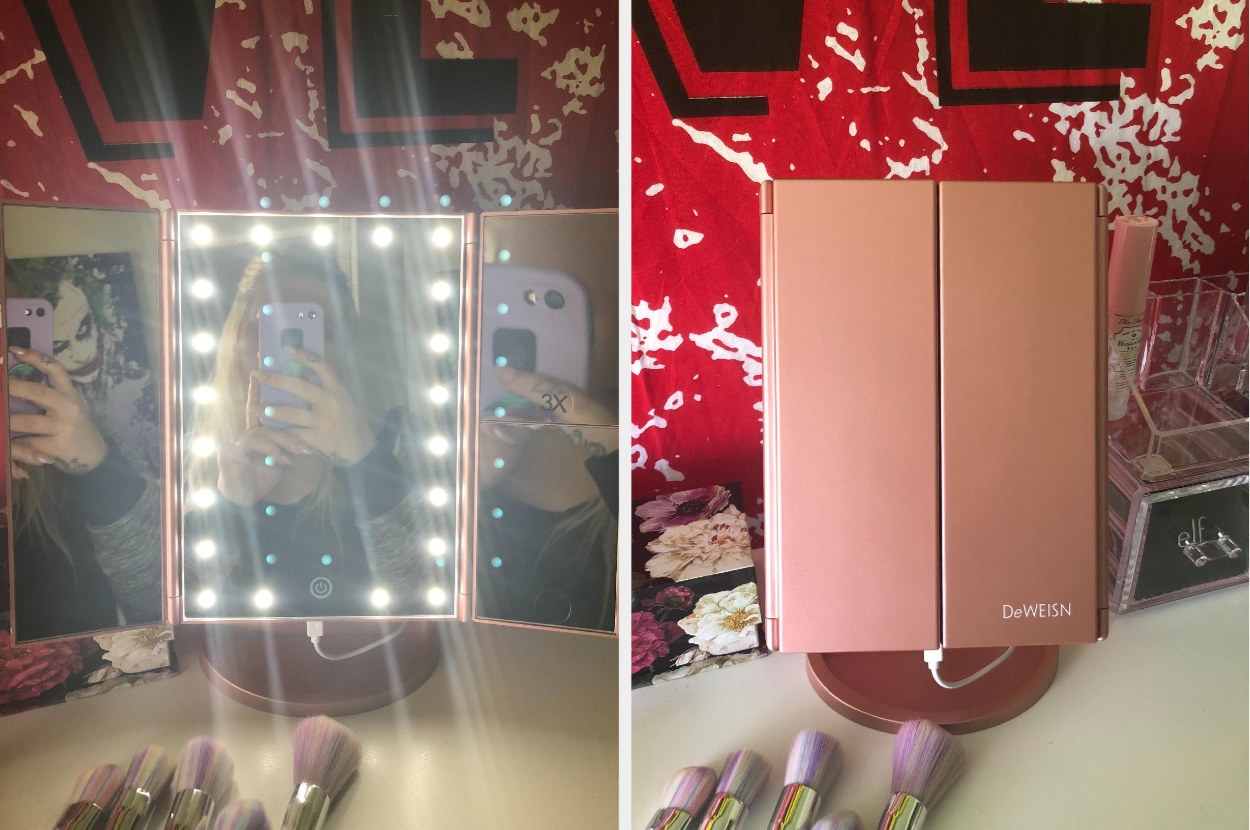 A reviewer&#x27;s pink mirror