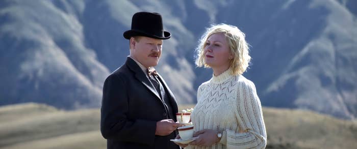 Jesse Plemons and Kirsten Dunst in The Power of the Dog