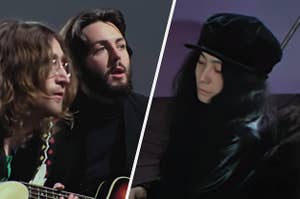 John Lennon, Paul McCartney, and Yoko Ono