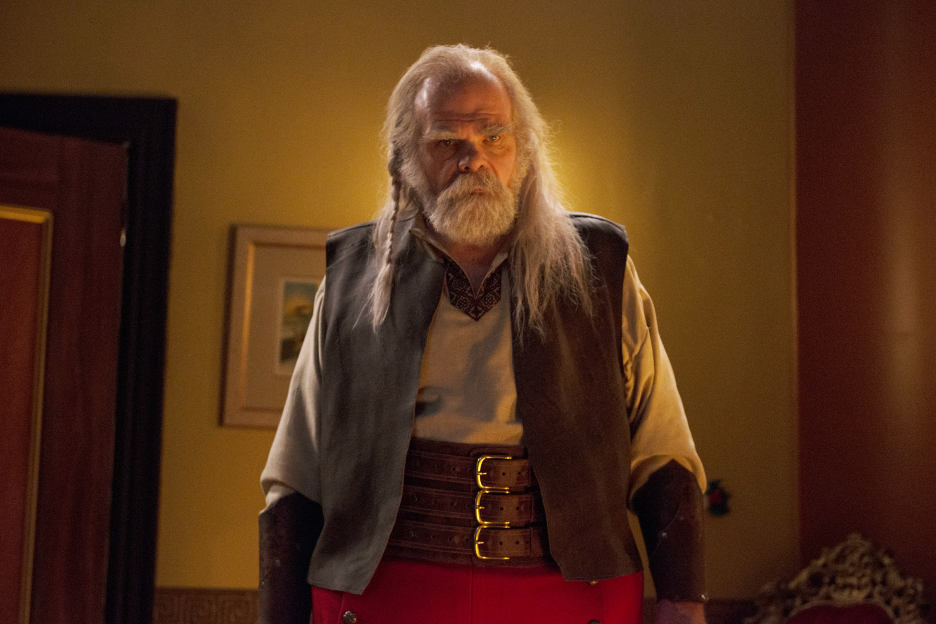 George Buza plays an edgier-looking Santa in the movie