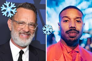 tom hanks on the left and michael b jordan on the right