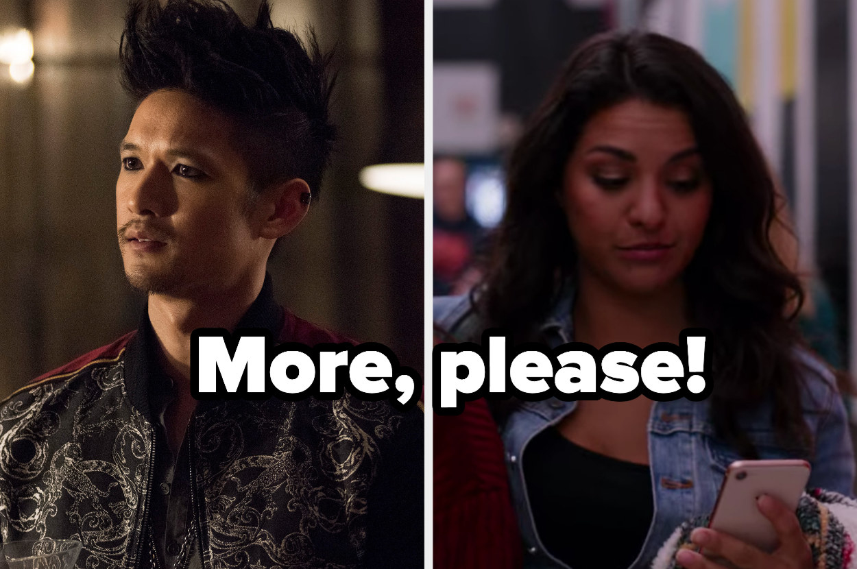 Magnus from &quot;Shadowhunters&quot; and Sophie from &quot;Ginny &amp;amp; Georgia&quot; labeled &quot;More, please!&quot;