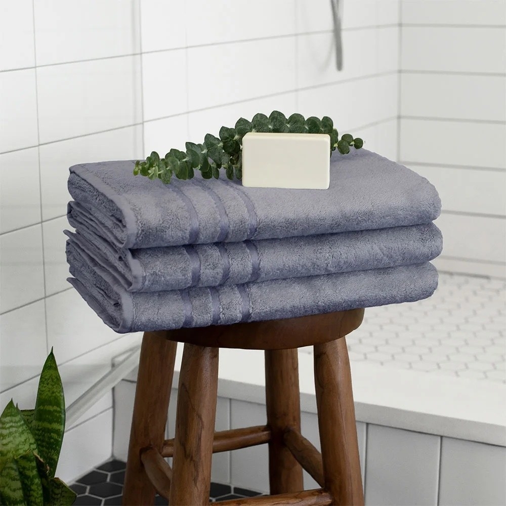 a set of bamboo towels