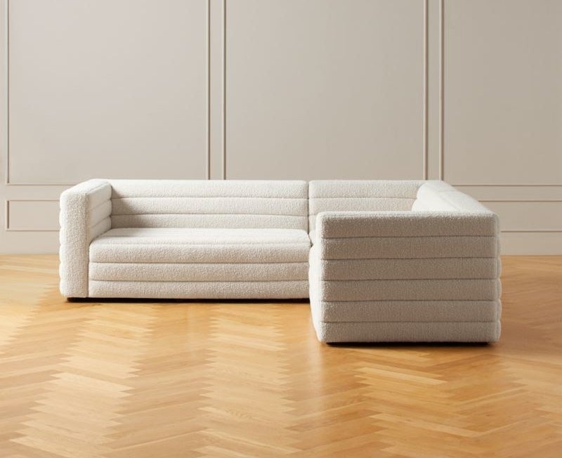 white sectional sofa