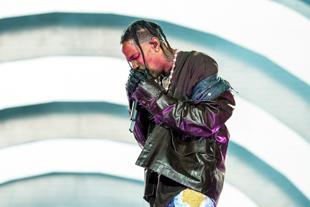 Travis performing onstage