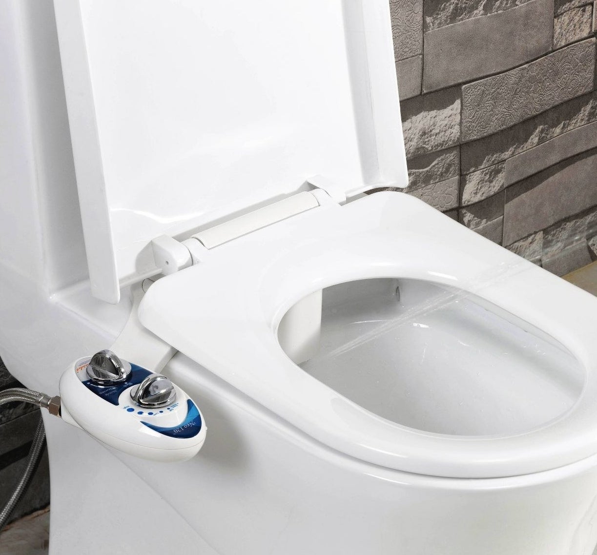 bidet attached a toilet