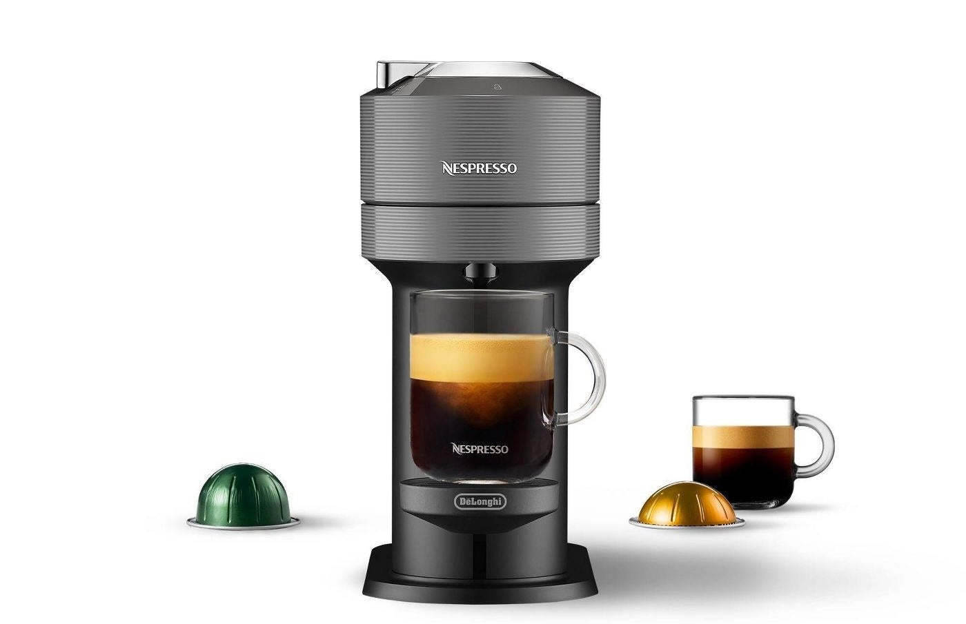 the coffee machine and capsules