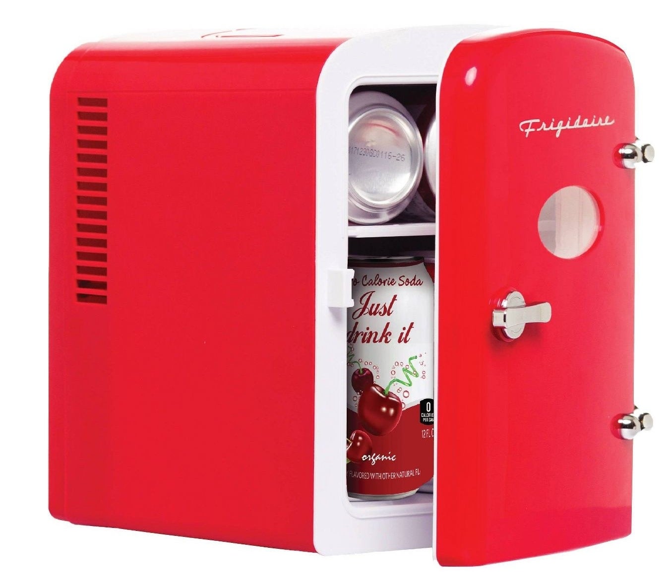 Red mini-fridge