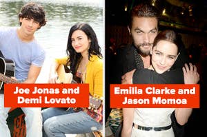 Joe Jonas and Demi Lovato and Emilia Clarke and Jason Momoa 