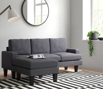 Gray sectional sofa