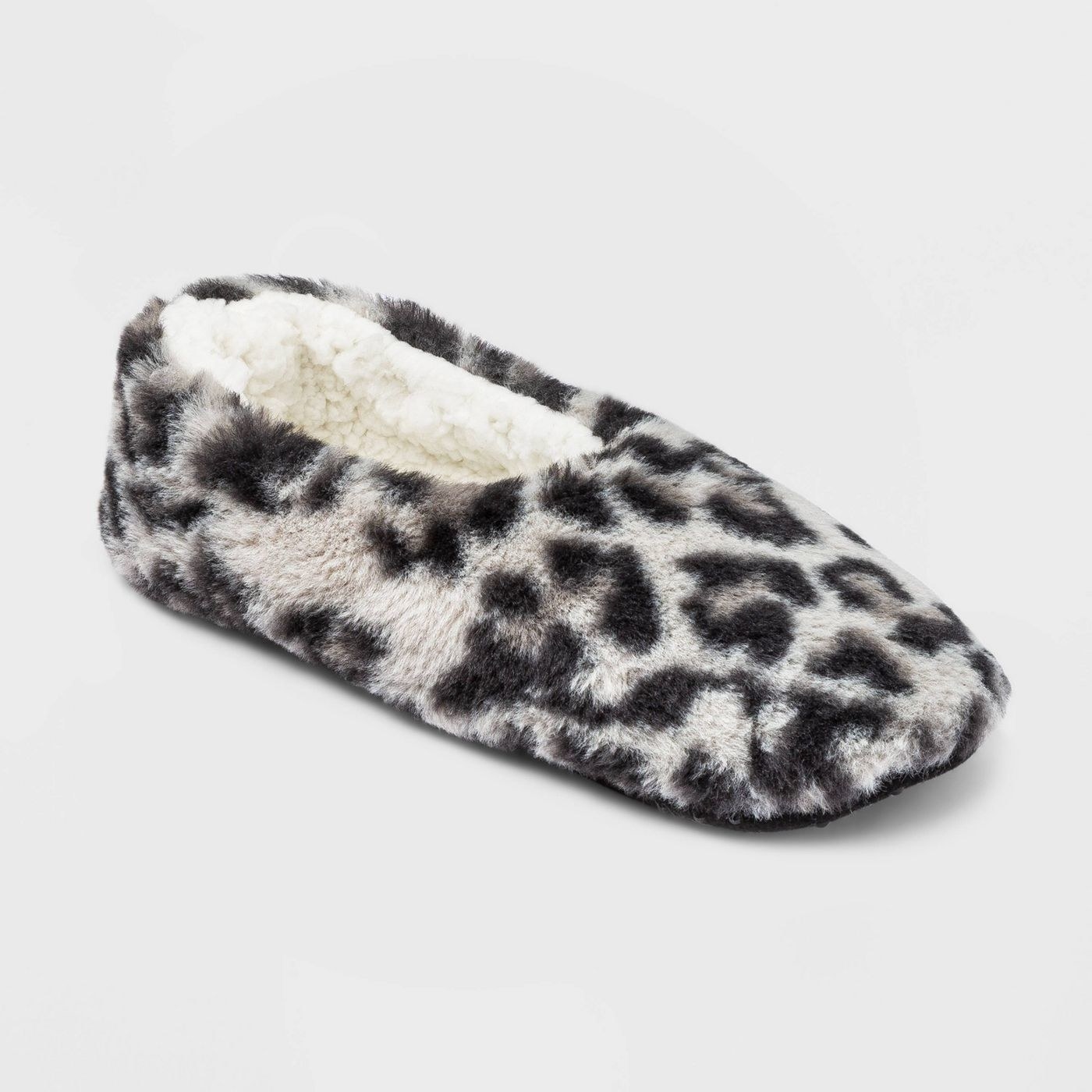 A leopard slipper