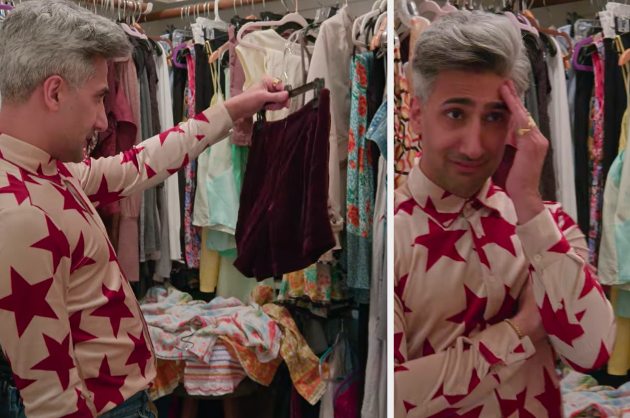 Tan is overwhelmed after looking through Terri&#x27;s chaotic wardrobe