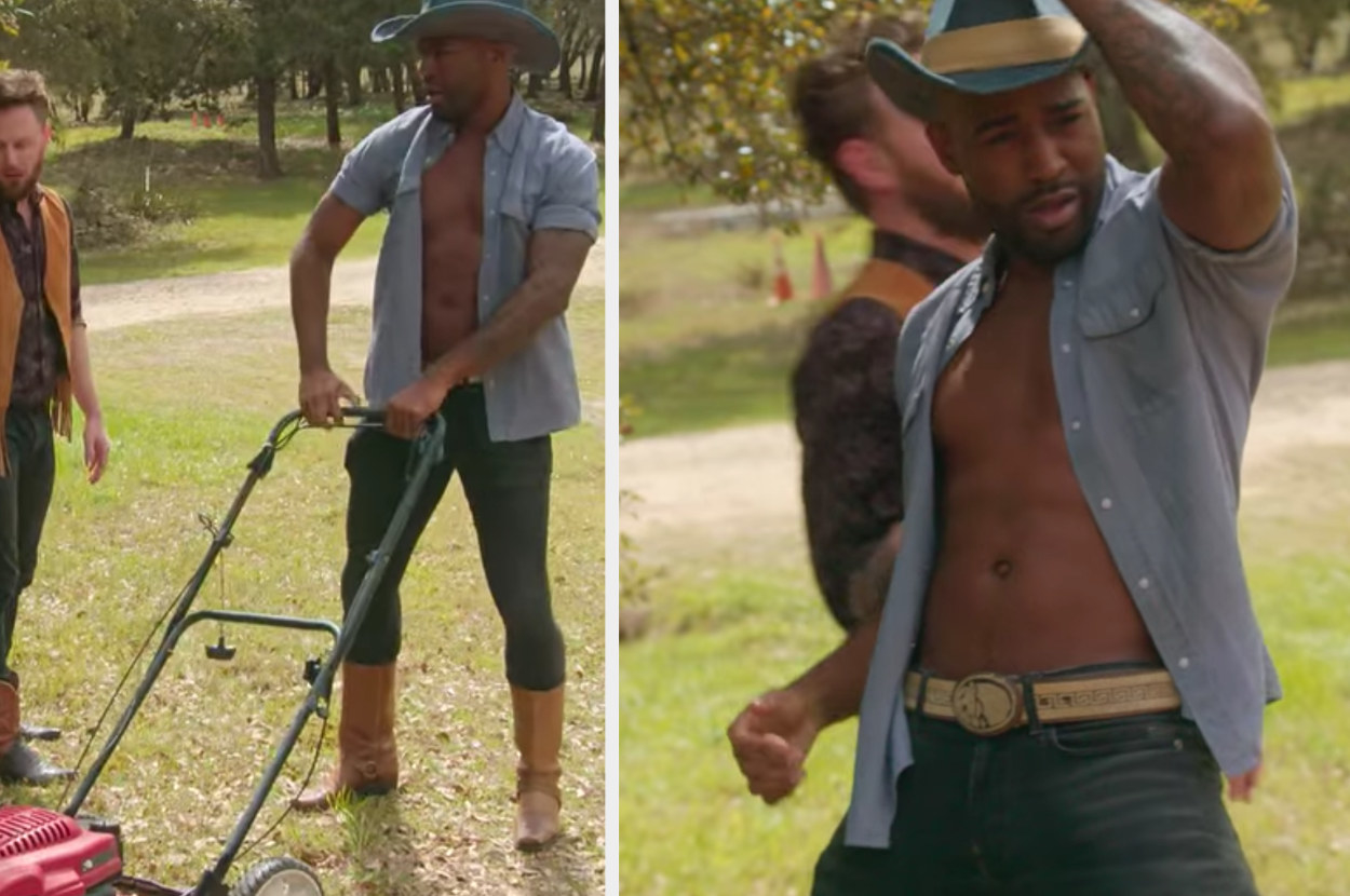 Karamo takes a moment to pose like a cowboy/model while in Terri&#x27;s yard in Austin, Texas