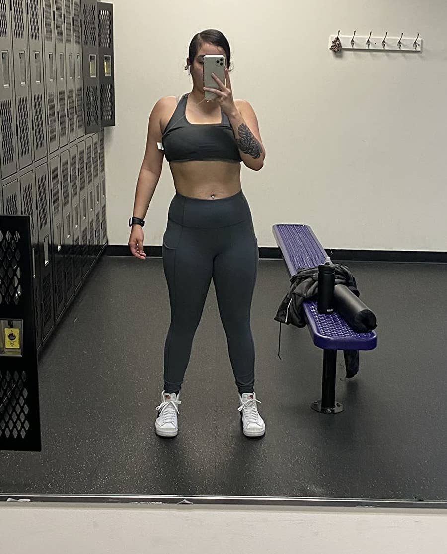 Bra attached to shirt  Workout clothes, Workout attire, Fitness