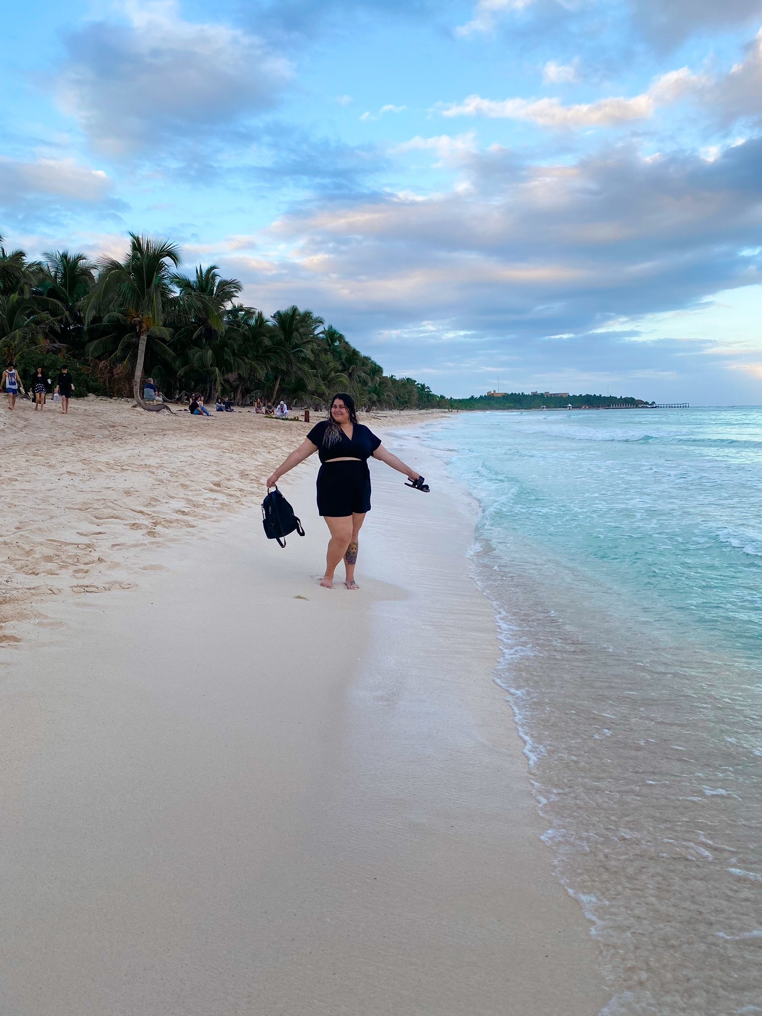 evening beach walk