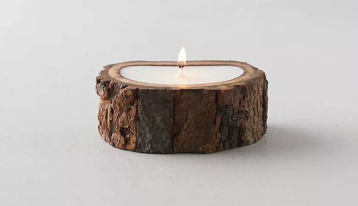 the tree bark candle