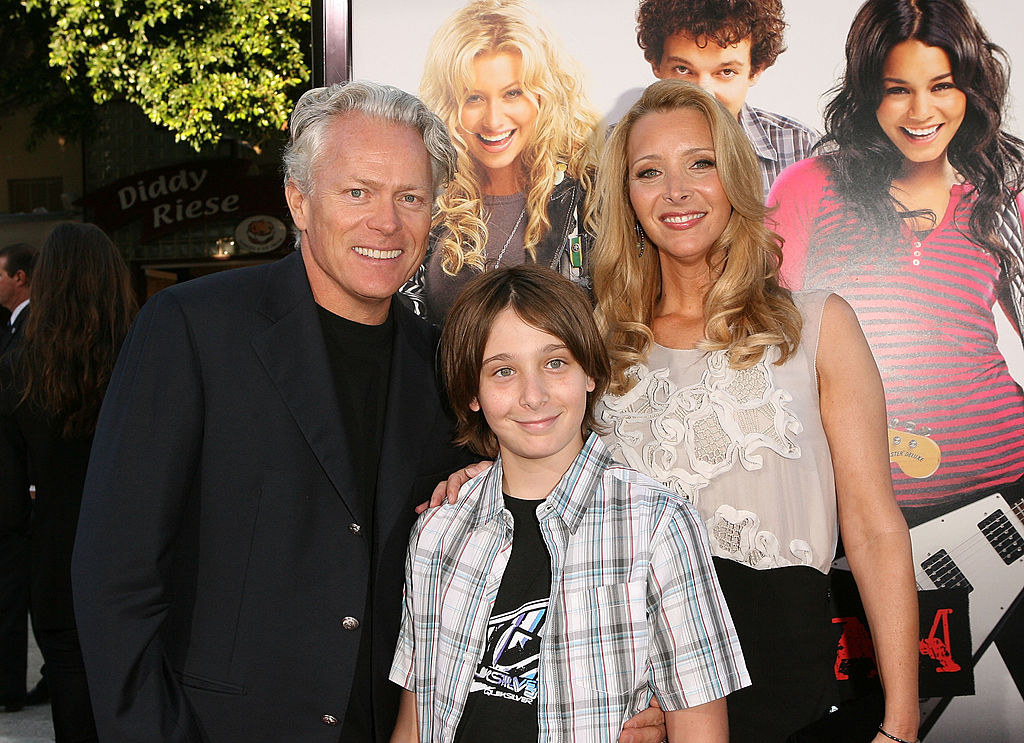 the family of 3 at the premiere of band slam