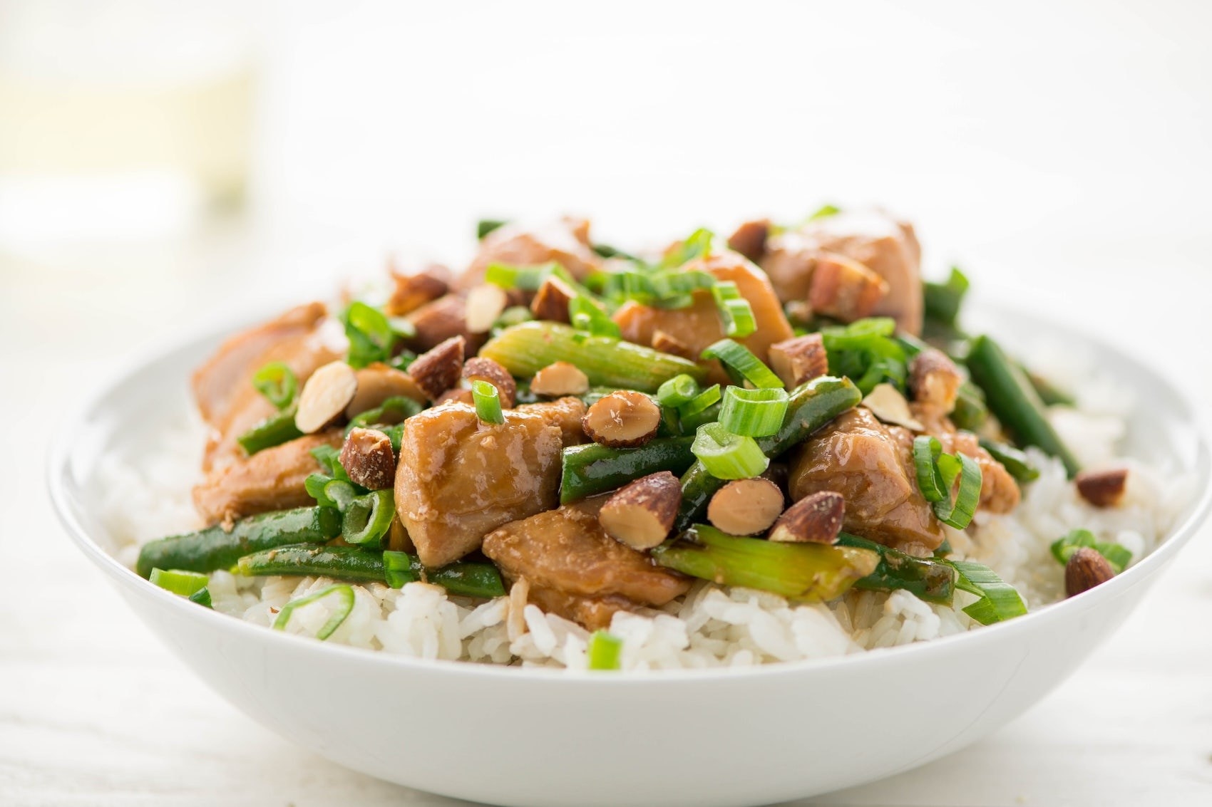 The Teriyaki Chicken Thighs with Smoked Almonds recipe from Home Chef&#x27;s January menu