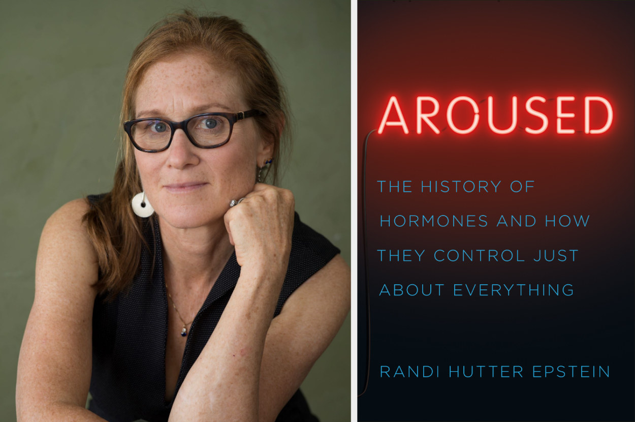 image of Dr. Randi Hutter Epstein and the cover of her book, Aroused