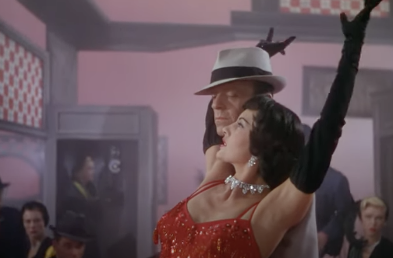 Fred Astaire and Cyd Charisse dancing together