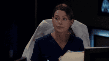 Meredith grey looking confused