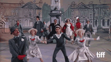The cast of An American in Paris dancing