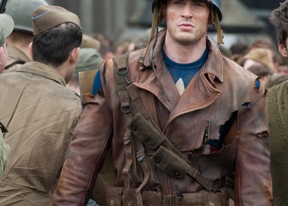 Steve Rogers and Bucky Barnes standing beside each other