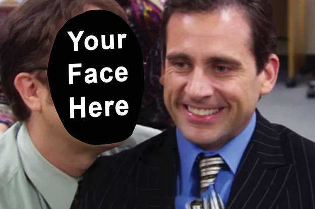 A close up of Dwight Schrute as he sits next to Michael Scott
