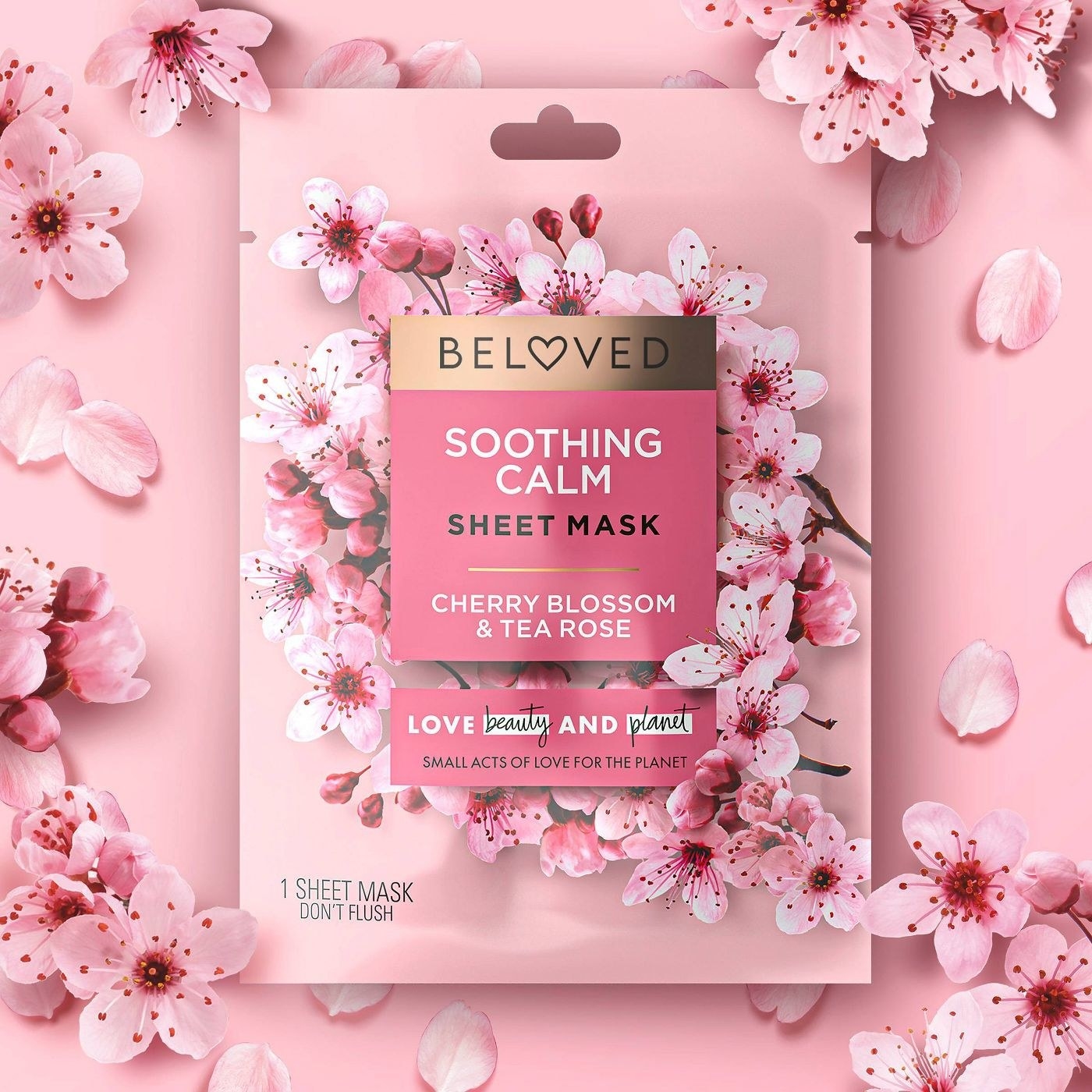 The cherry blossom &amp;amp; tea rose face mask