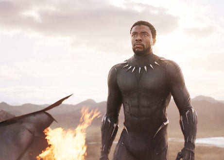 T'Challa walking away from wreckage