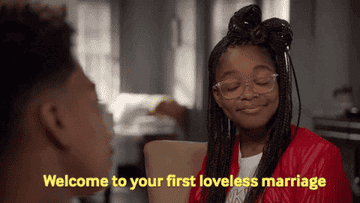 Marsai Martin as Diane in &quot;Blackish&quot; saying &quot;welcome to your first loveless marriage&quot;