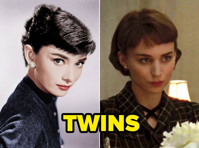 Hepburn posing for a portrait in the &#x27;50s; Mara in &quot;Carol&quot;