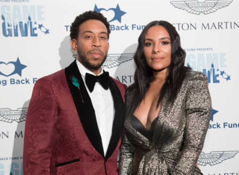 Ludacris and Eudoxie Bridges at the Big Game Big Give Superbowl Party on February 02, 2019