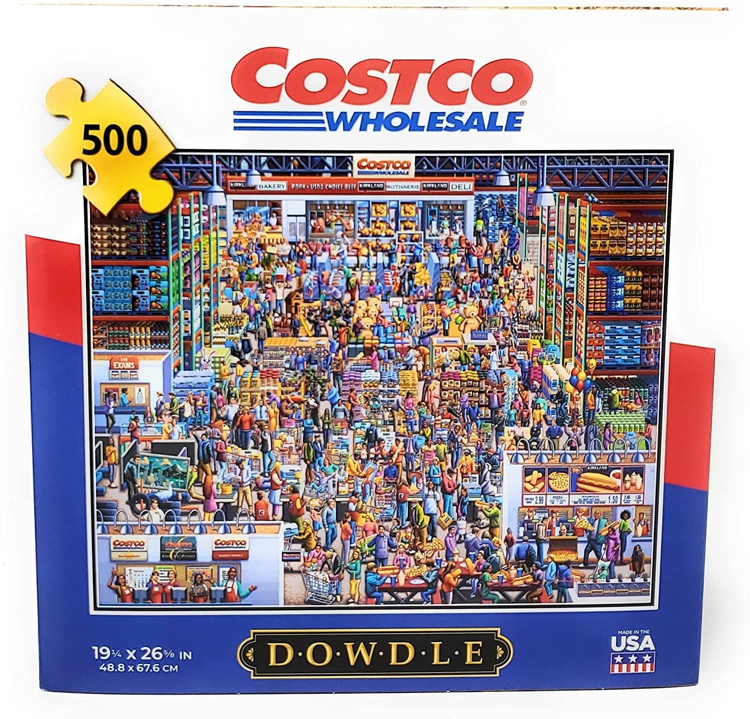 The box of the Costco puzzle