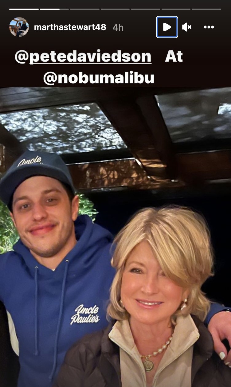 Pete Davidson, Martha Stewart