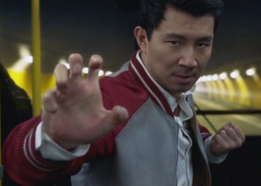 Shang-Chi in a fighting stance