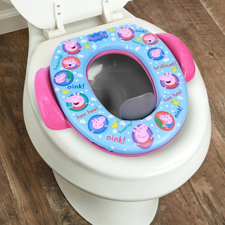 Peppa Pig soft seat on toilet