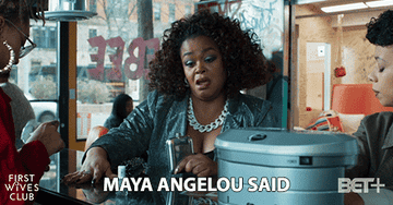 Hazel sitting at a nail salon saying