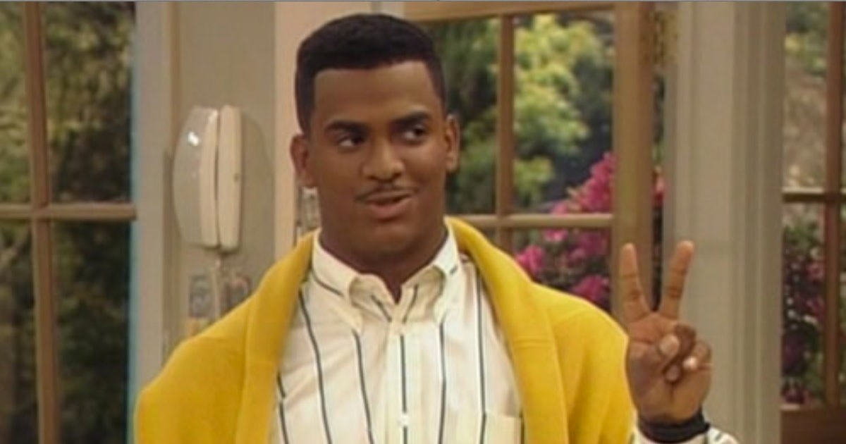 Carlton giving the peace sign