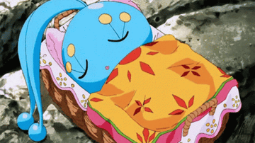 Manaphy sleeping under a blanket