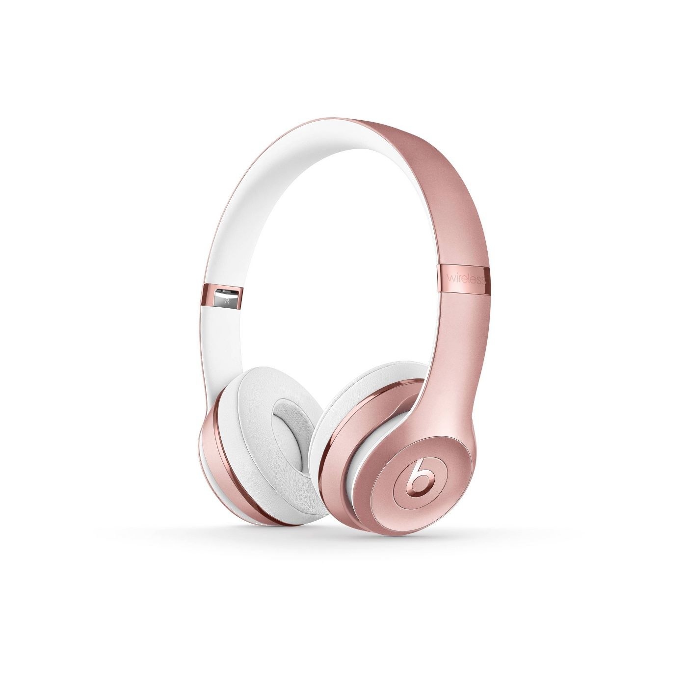 A pair of pink beats headphones