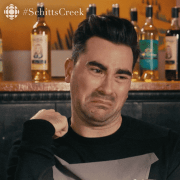 David from Schitt&#x27;s Creek saying, &quot;ew&quot;