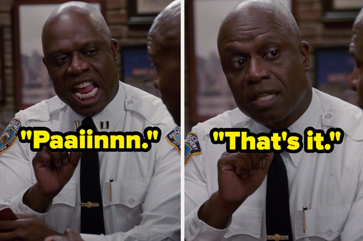 Raymond Holt Heavy Breast GIF - Raymond Holt Heavy Breast Captain