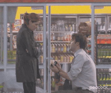 Jim proposes to Pam in