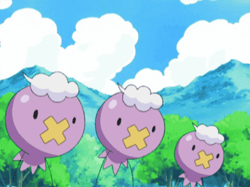Three Drifloon floating upward